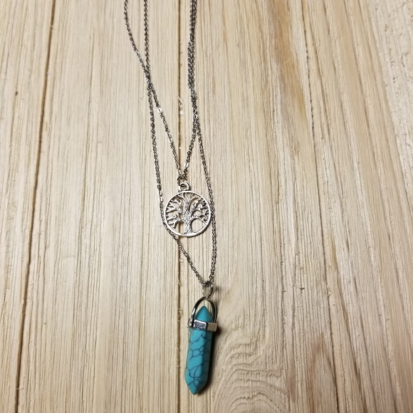 Gorgeous  Tree of Life Turquoise Gemstone SILVER - Picture 8 of 9